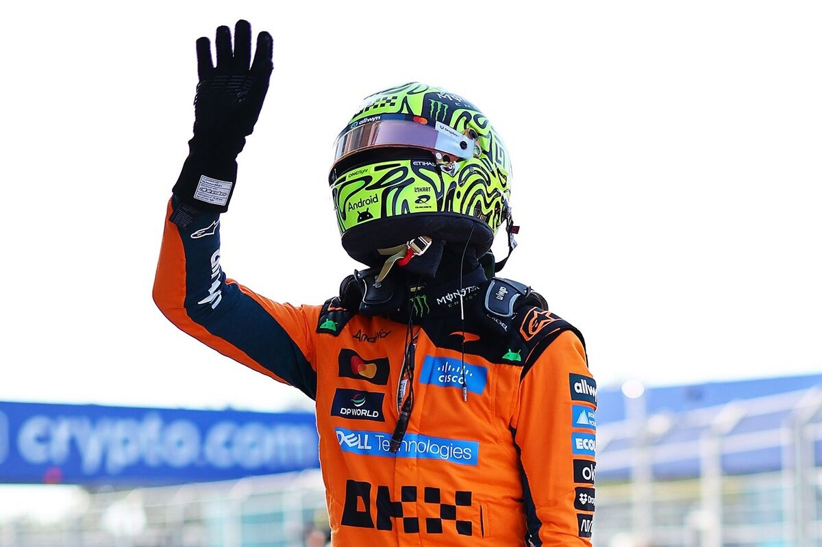 F1 Miami GP: Lando Norris beats Kimi Antonelli to sprint race pole with upgraded McLaren - Motorsport.com
