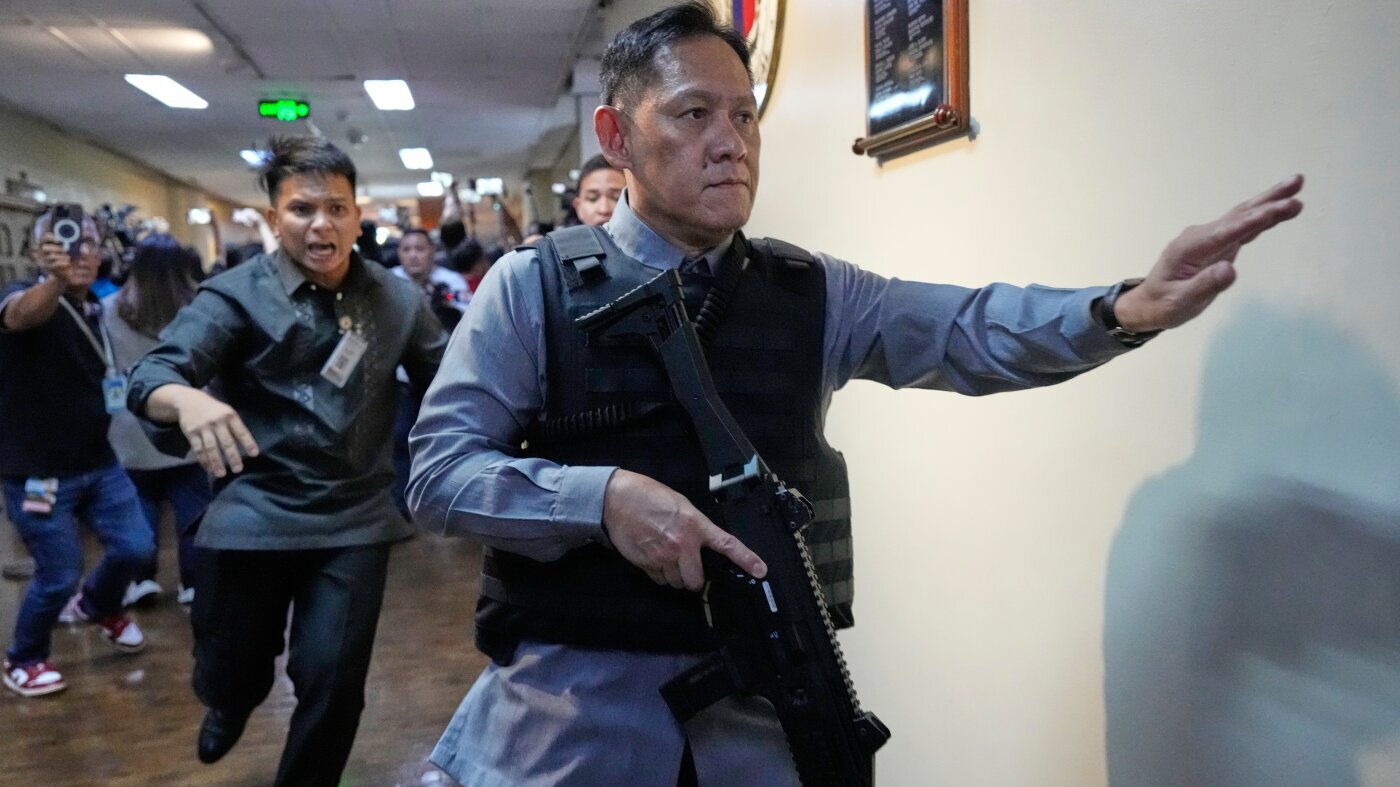 A Philippine senator wanted by the International Criminal Court flees from Senate - NPR