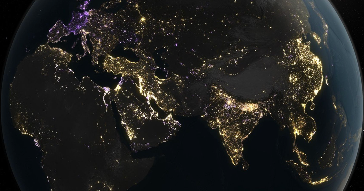 NASA maps show Earth's brightest and darkest regions at night - CBS News