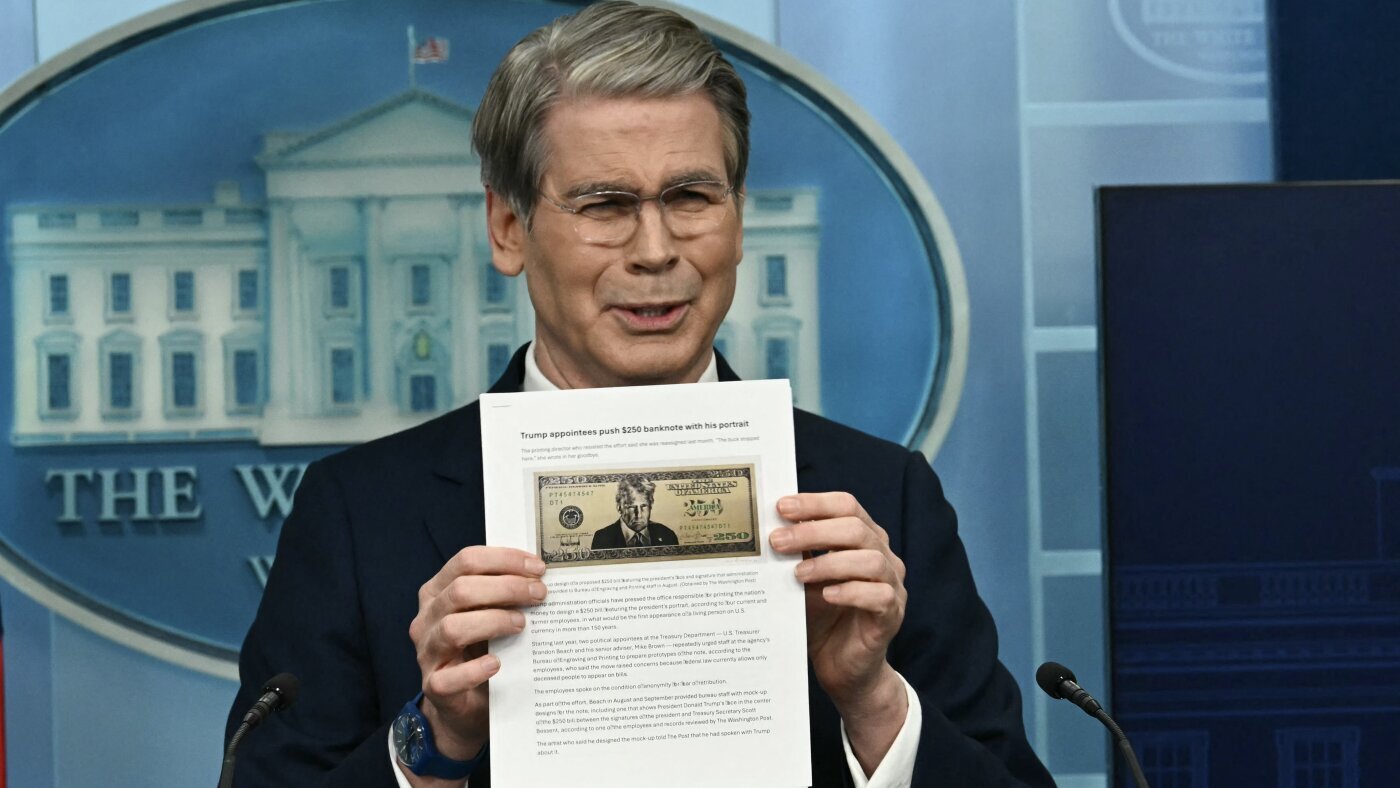 Treasury Department prepares $250 bill with Trump's face on it - NPR