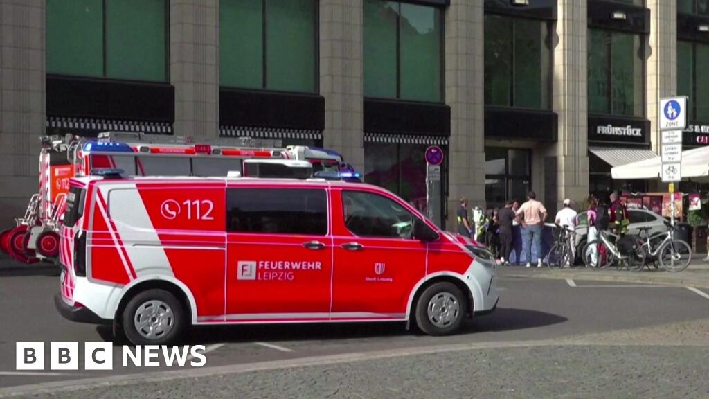 Two killed after car driven into crowd in German city Leipzig, mayor says - BBC