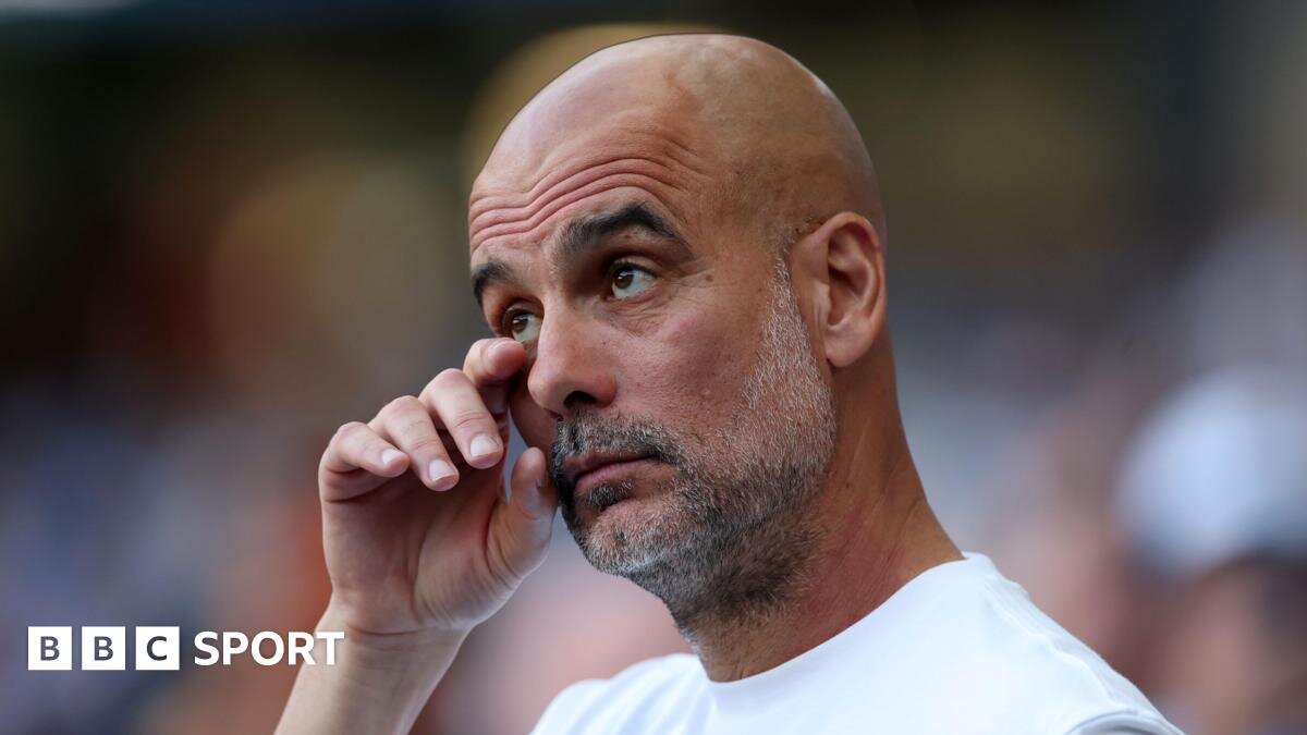 Man City 1-2 Aston Villa: Pep Guardiola departs in emotional farewell - BBC