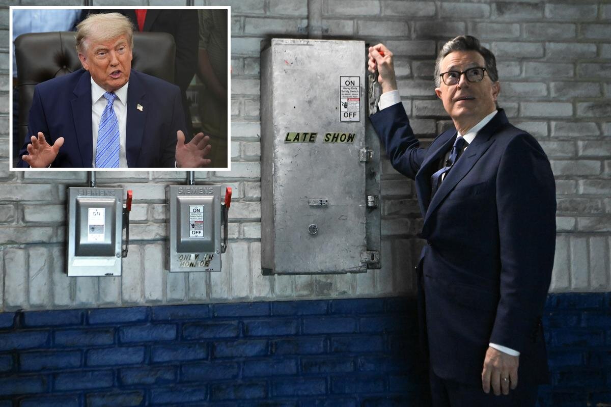 Trump rips ‘jerk’ Stephen Colbert as ‘Late Show’ host takes his final bow: ‘Finally gone!’ - New York Post