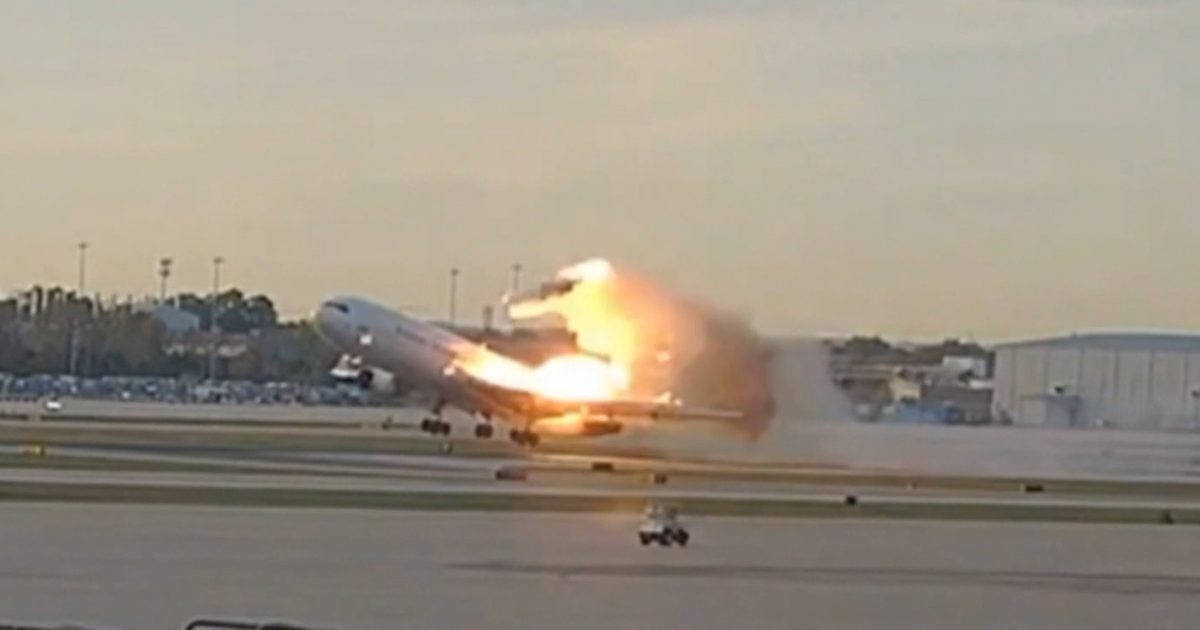 New video shows fiery moments engine separated from UPS cargo plane in deadly crash - CBS News