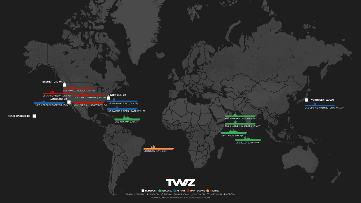 Where Are The Carriers As Of May 17, 2026: Ford Is Finally Home - The War Zone