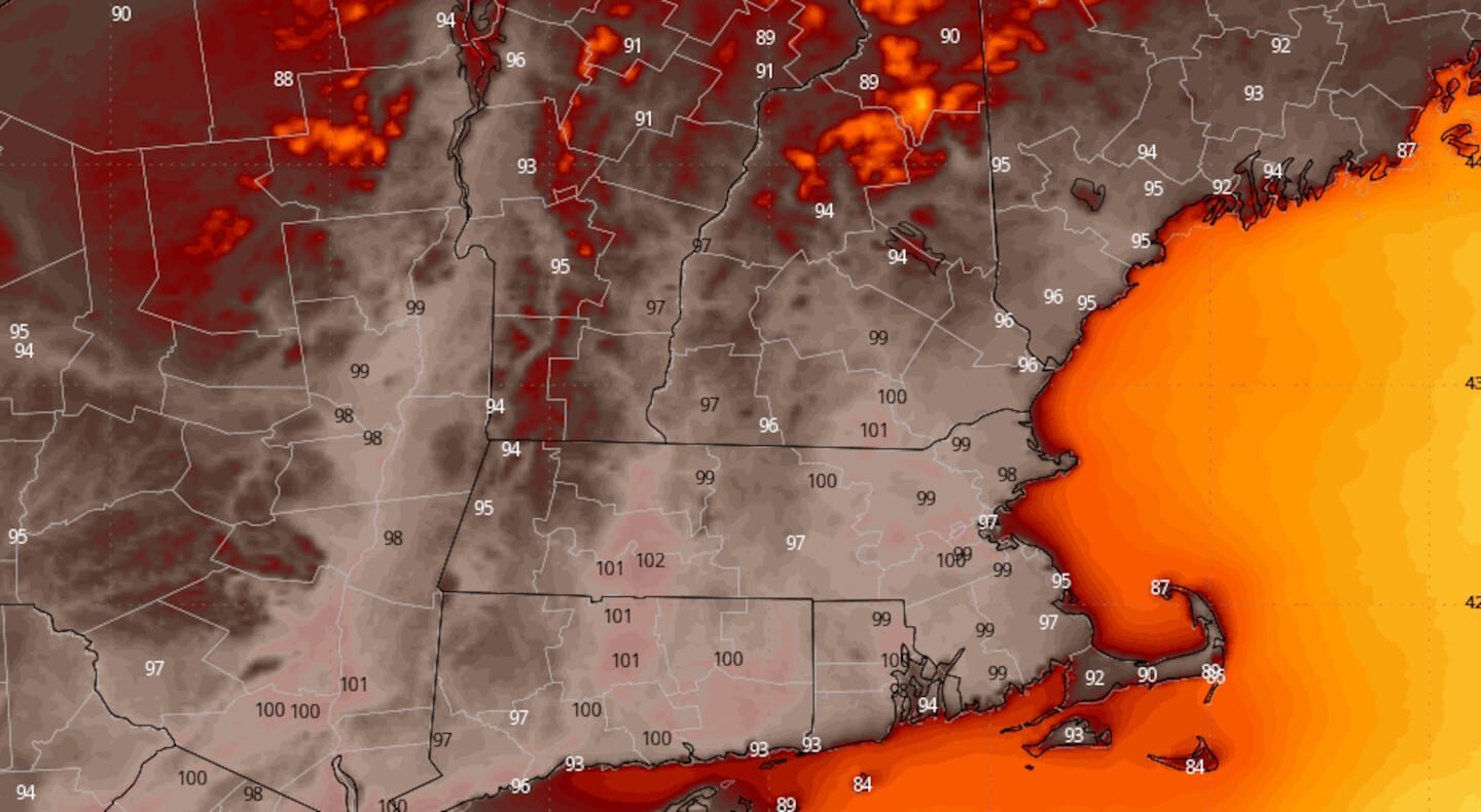 Warnings expected for heat wave hitting New England this week. Here’s how hot it will get. - The Boston Globe