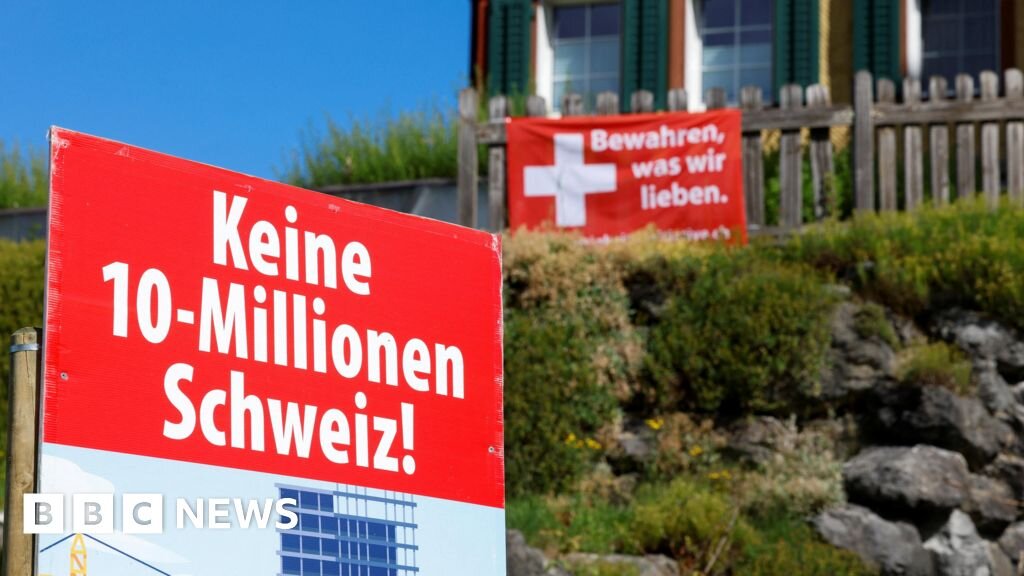 Swiss vote against proposal to cap population at 10 million by cutting migration, projections say - BBC