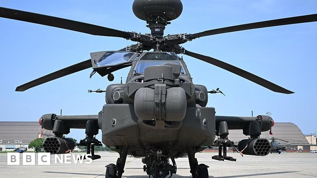 Crashed US army helicopter pilots rescued by sea drone near Strait of Hormuz - BBC
