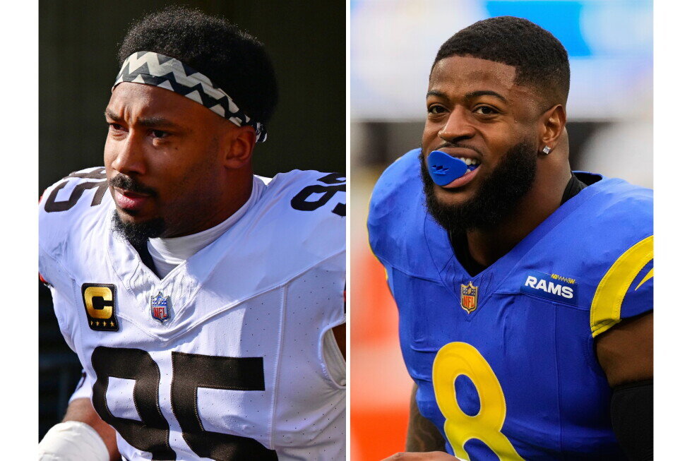 Browns trade 2-time AP Defensive Player of the Year Myles Garrett to Rams - AP News