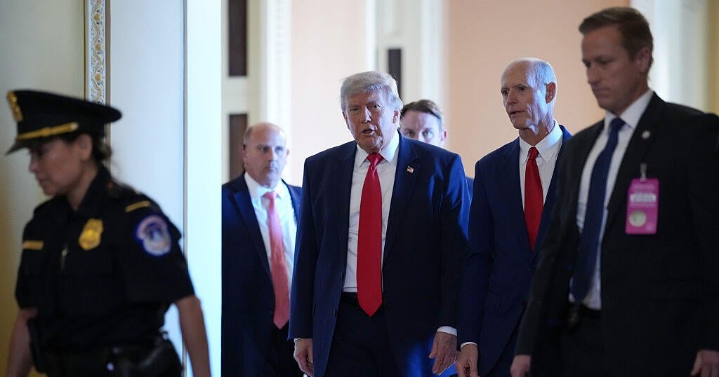 Trump has testy meeting with GOP senators, telling Cassidy at one point to sit down - CBS News