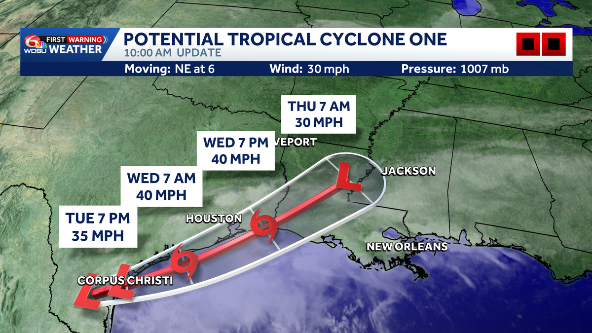 Invest 90-L will bring multi-day tropical flood threat to Louisiana. What you need to know - WDSU