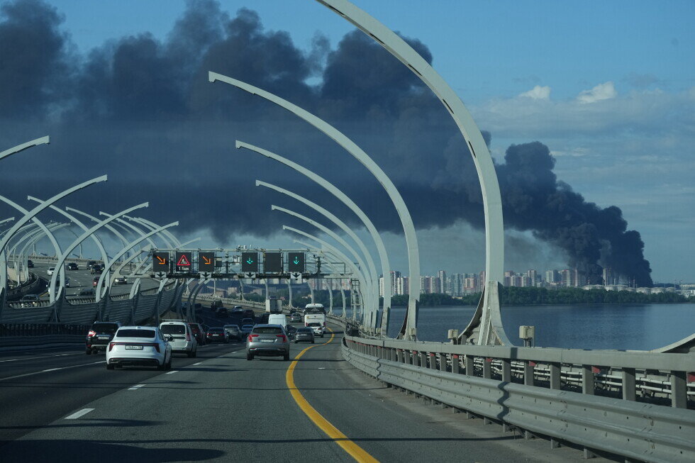 Ukrainian drones hit St Petersburg oil terminal before the Russian city hosts economic forum - AP News