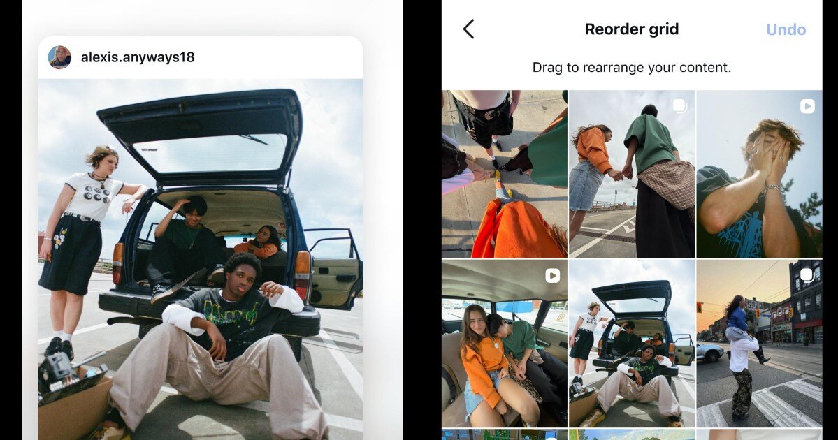 Instagram is finally letting everyone reorganize their profile grid - The Verge