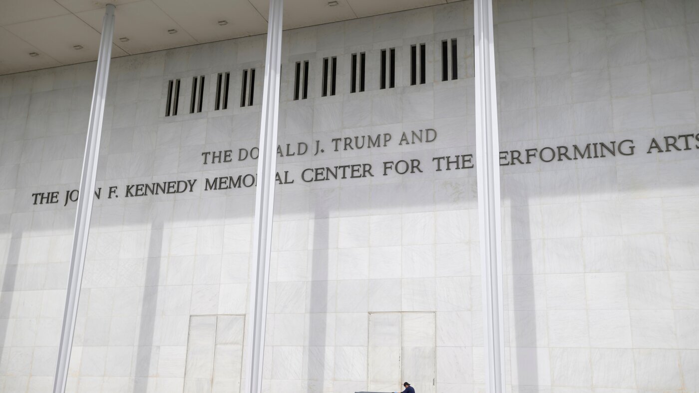 Kennedy Center board seeks pause of ruling ordering removal of Trump's name - NPR