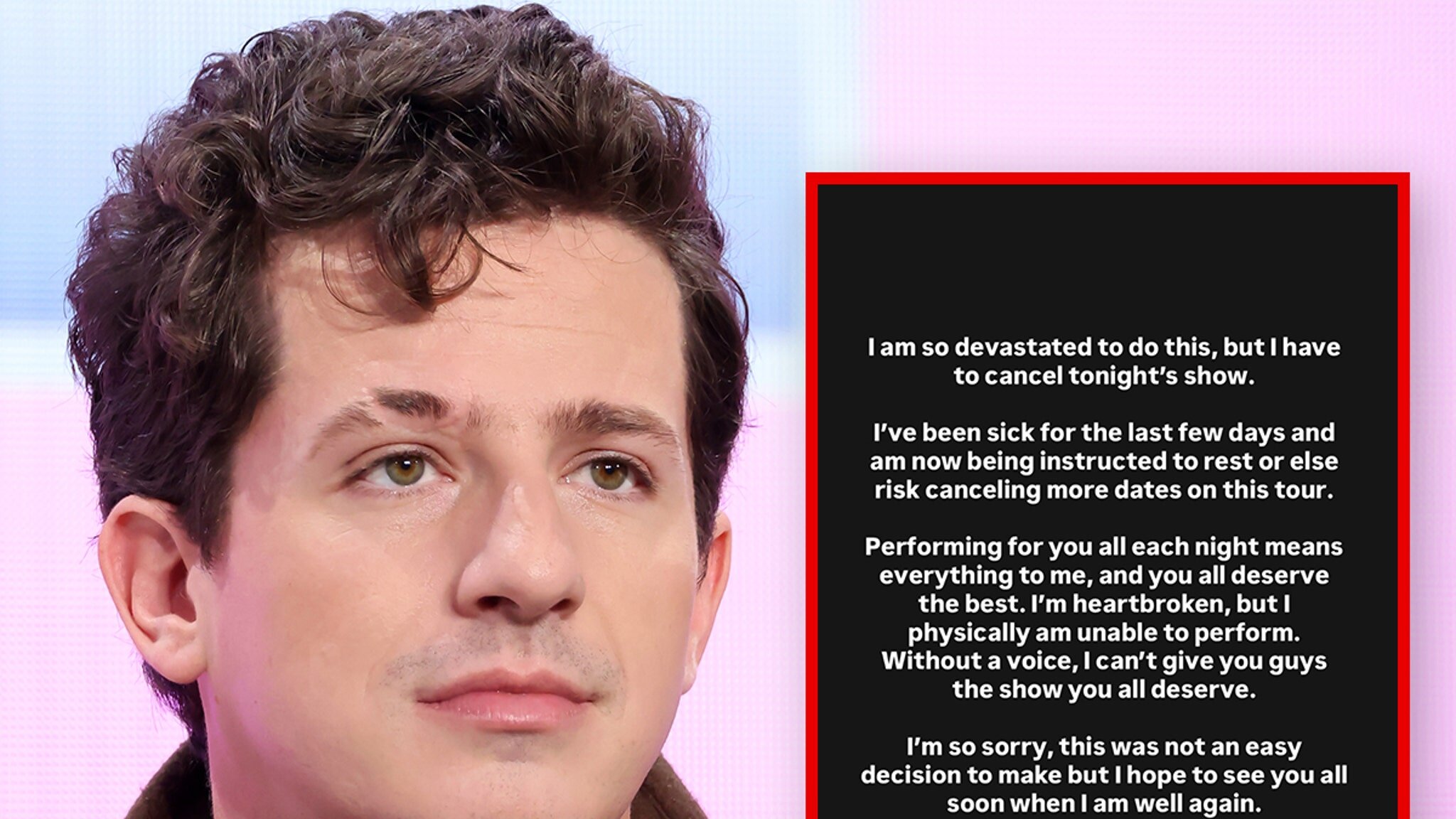 Charlie Puth Cancels Concert Due to Illness - TMZ