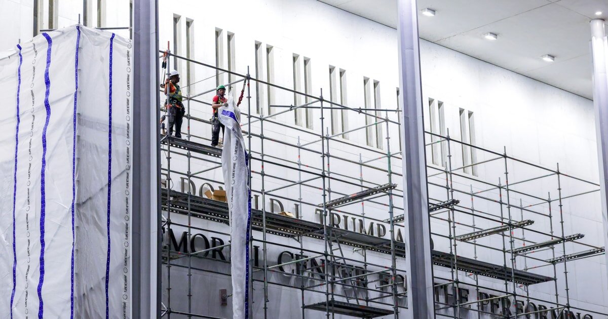 Kennedy Center official tells judge Trump’s name has been removed from building and website - NBC News