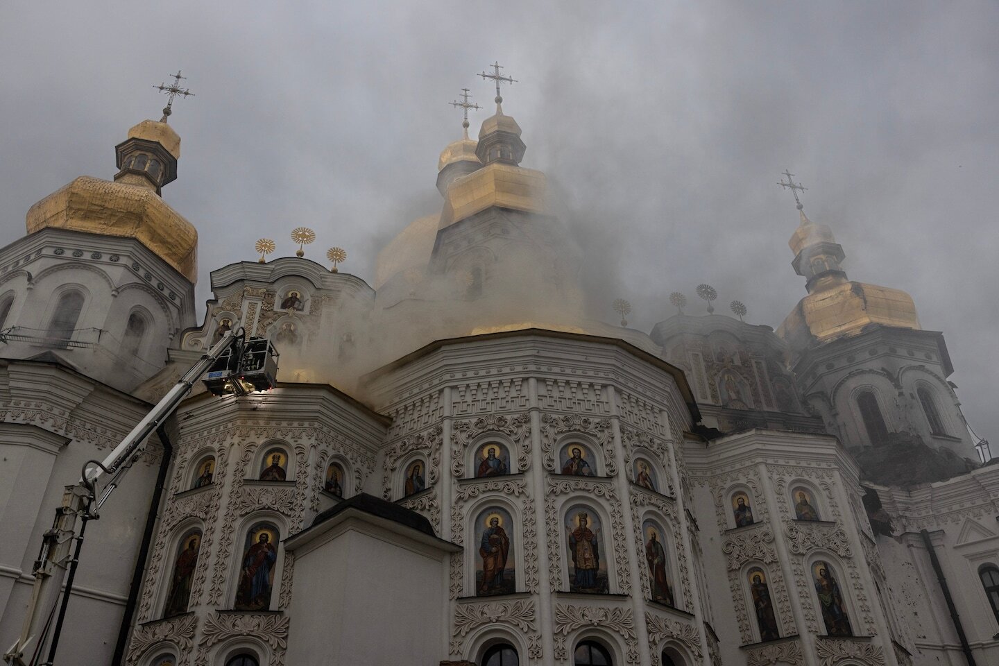 Russian attack kills at least five and damages historic monastery in Kyiv - The Washington Post
