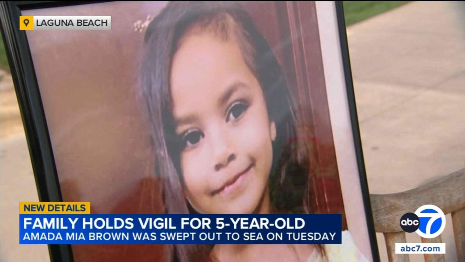 5-year-old girl swept into ocean identified as Amada Mia Brown after body recovered in Orange County - ABC7 Los Angeles