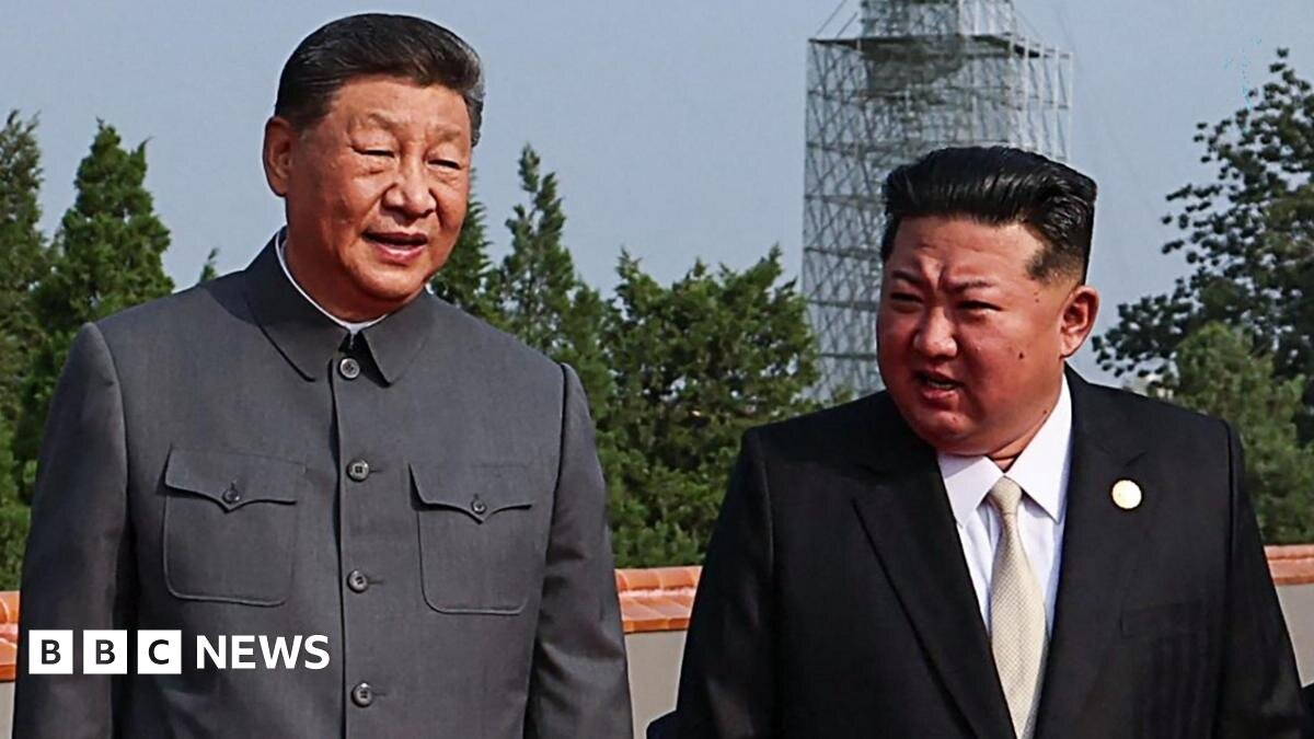 China's Xi Jinping lands in North Korea to meet Kim Jong Un in rare visit - follow live - BBC