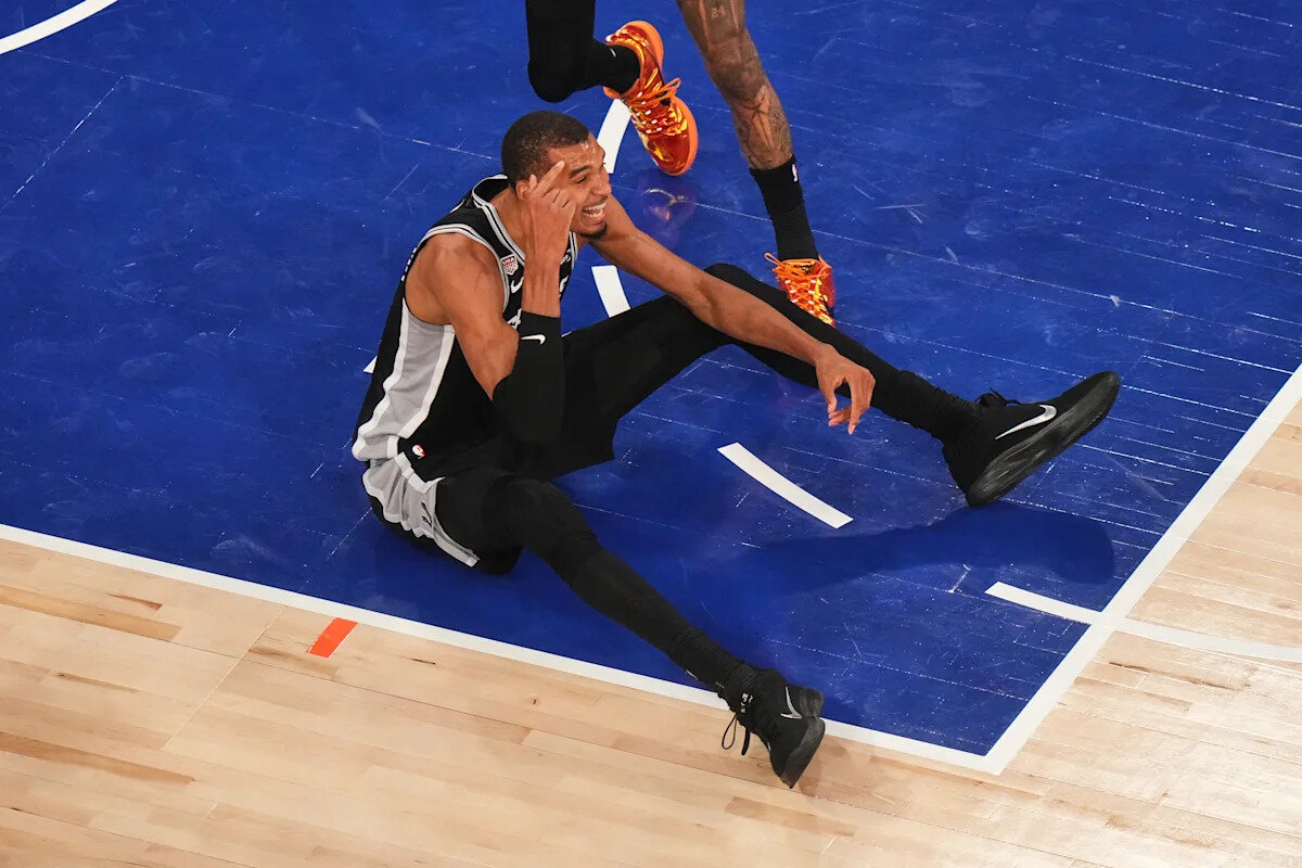 NBA Finals: Victor Wembanyama draws flagrant foul early in Game 4 loss, called for a flagrant after hitting Karl-Anthony Towns - Yahoo Sports