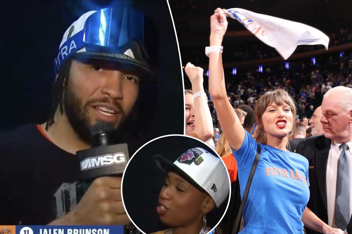 Jalen Brunson has a message for Taylor Swift fans after Monica McNutt hot mic drama - New York Post