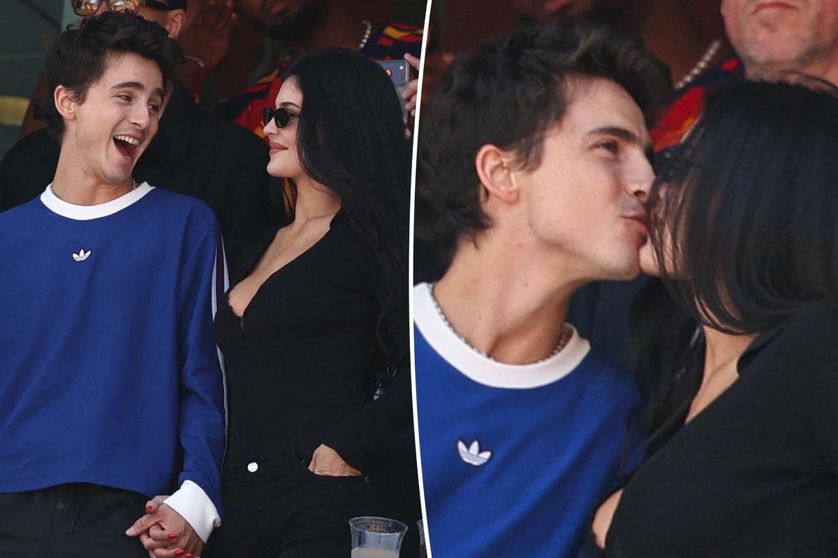 Kylie Jenner and Timothée Chalamet kiss for the cameras during World Cup Final 2026 date - Page Six