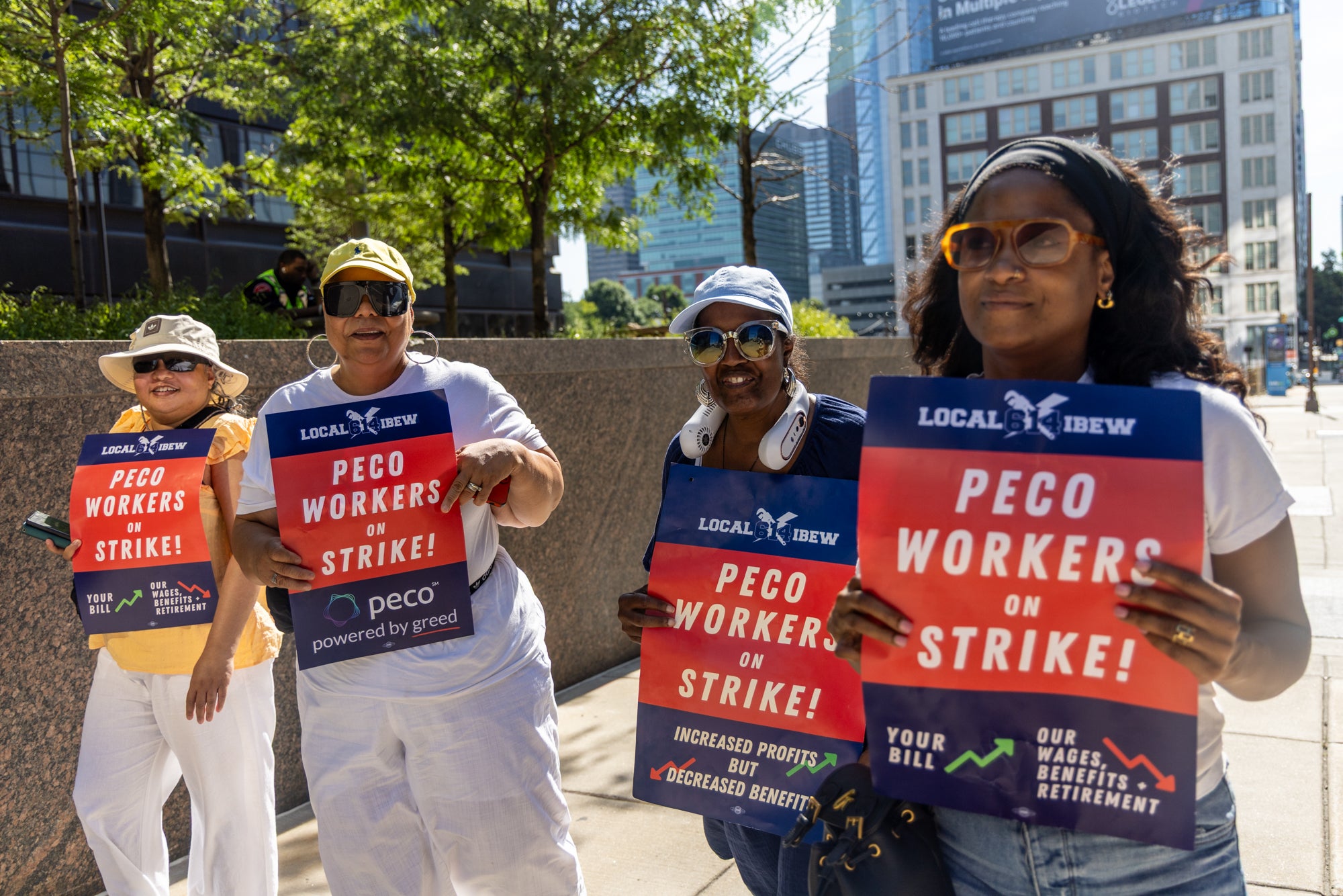 PECO workers strike starts amid Fourth of July heat wave - WHYY