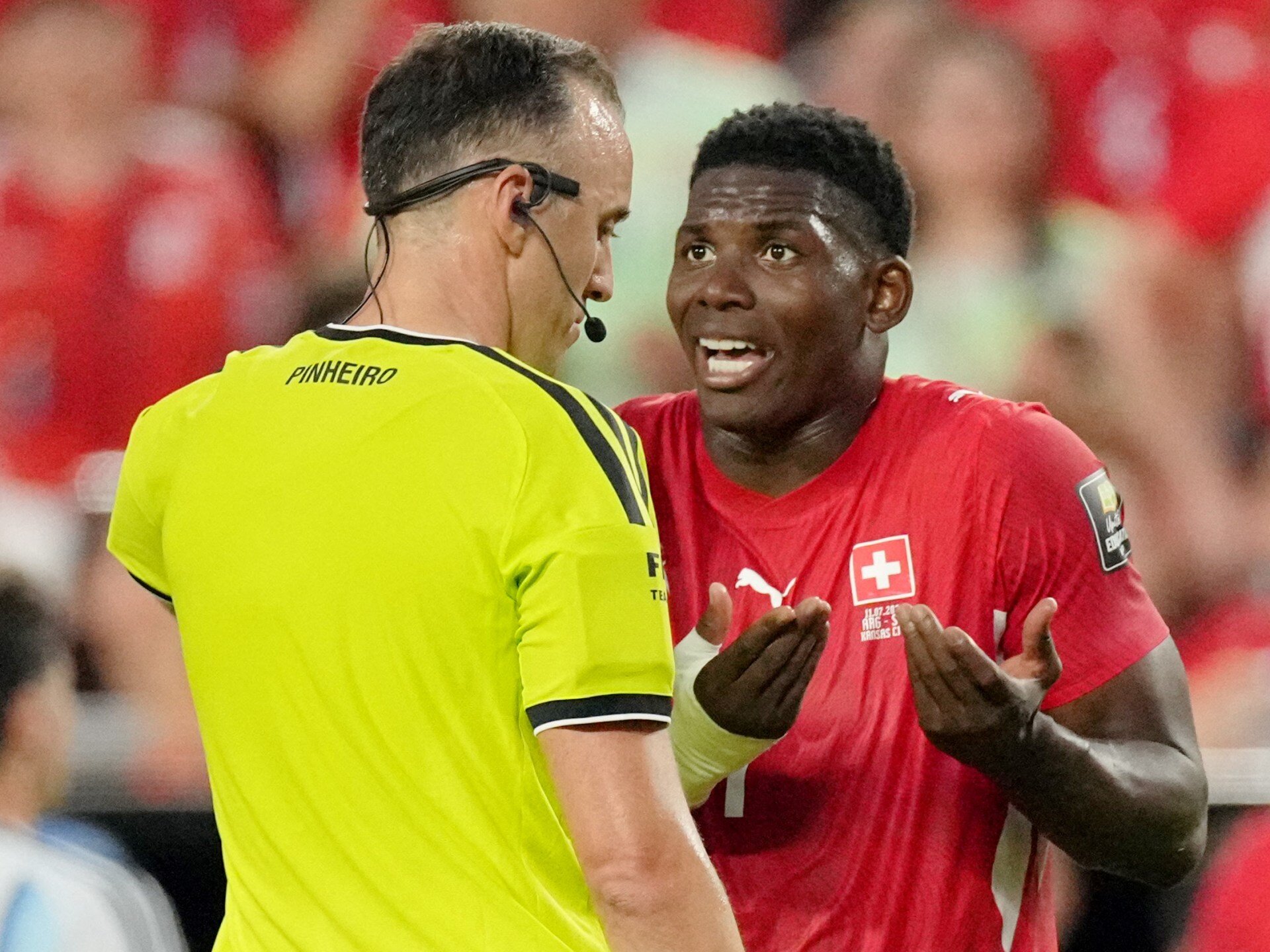 What was the mistaken identity red card shown in Argentina vs Switzerland? - Al Jazeera