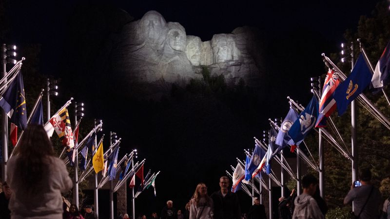 Trump heads to Mount Rushmore, where efforts to impose his likeness have stalled - CNN