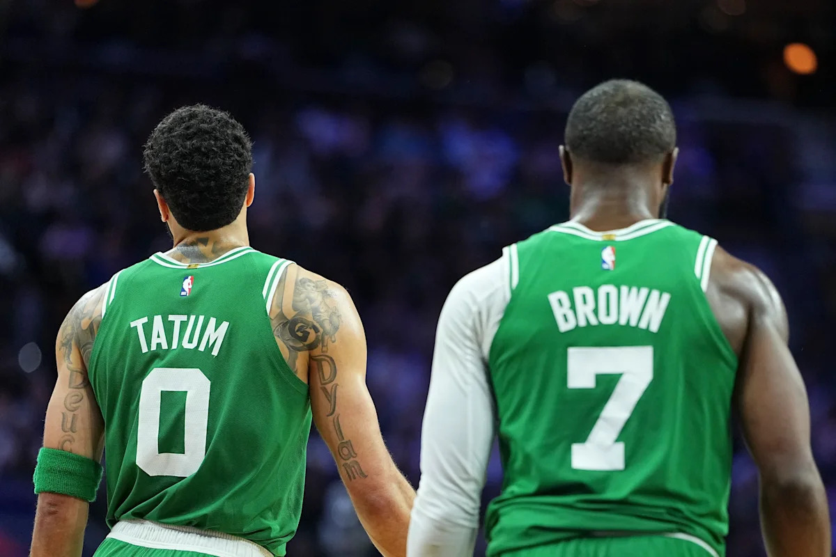 Jayson Tatum bids farewell to Jaylen Brown after Celtics-Sixers blockbuster trade: 'Forever grateful' - Yahoo Sports