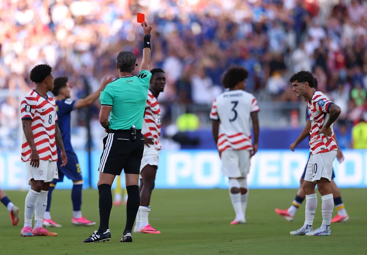 Why the USMNT can't appeal Folarin Balogun's suspension after his controversial World Cup red card - Yahoo Sports
