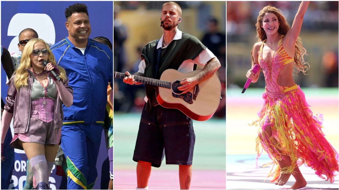 World Cup final halftime show: Rating every performer as Madonna, BTS, Justin Bieber and Shakira star - ESPN
