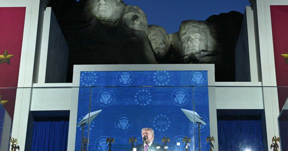 Trump praises army, rails against communism in US 250th anniversary speech - Al Jazeera