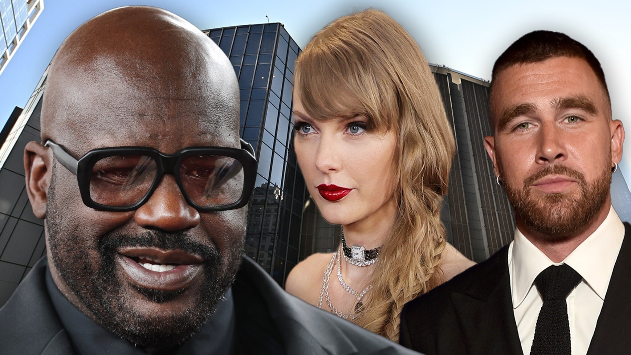 Shaq Sarcastically Thanks Taylor Swift & Travis Kelce For Not Inviting Him to Wedding - TMZ