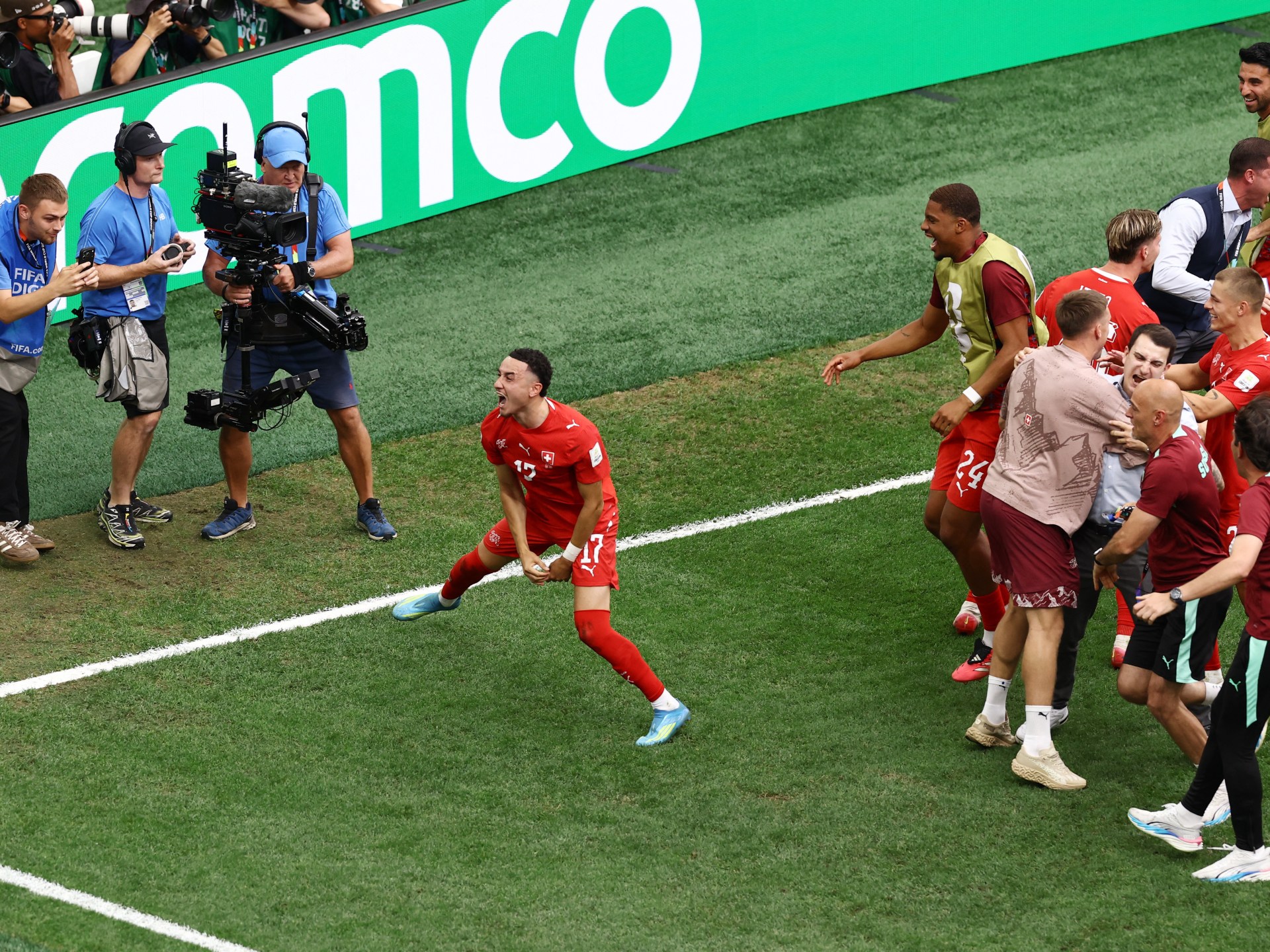 Switzerland face Argentina in World Cup quarterfinal after beating Colombia - Al Jazeera