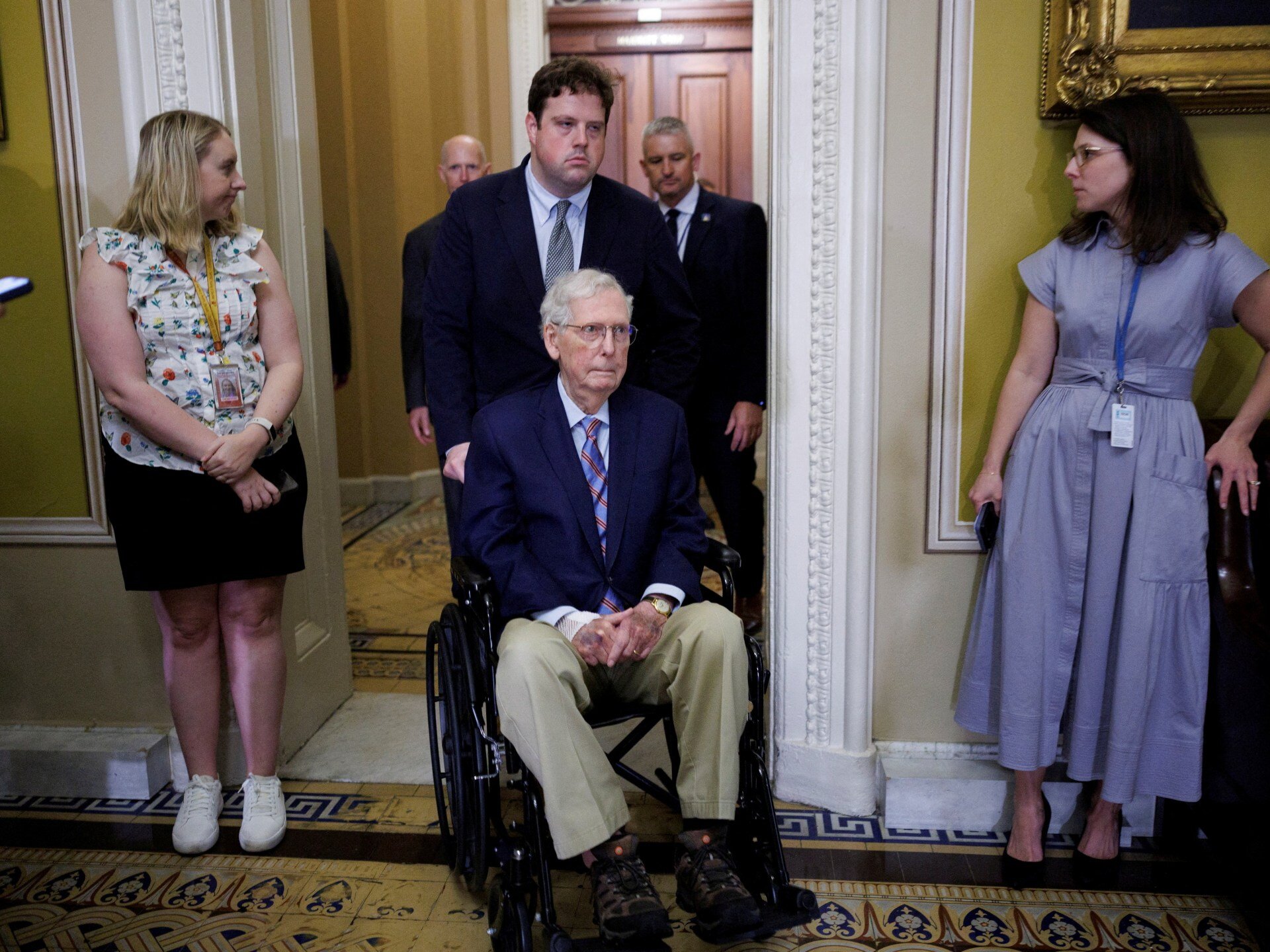 Mitch McConnell releases health update, says he is ‘regaining’ strength - Al Jazeera