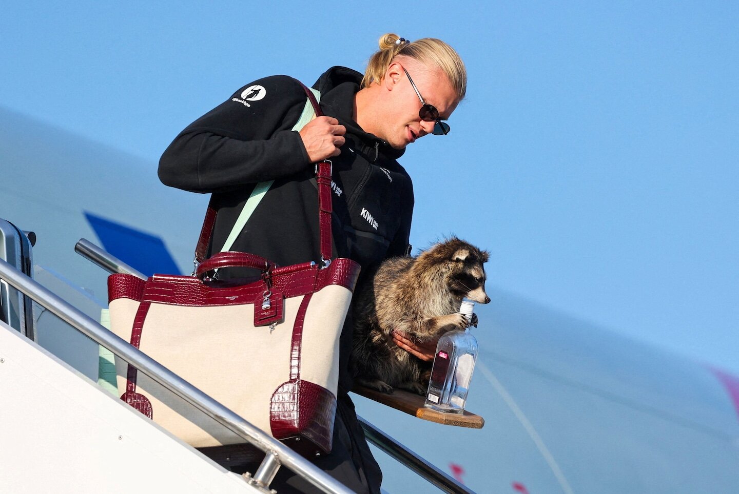 Where did Erling Haaland get that raccoon holding a bottle of booze? - The Washington Post