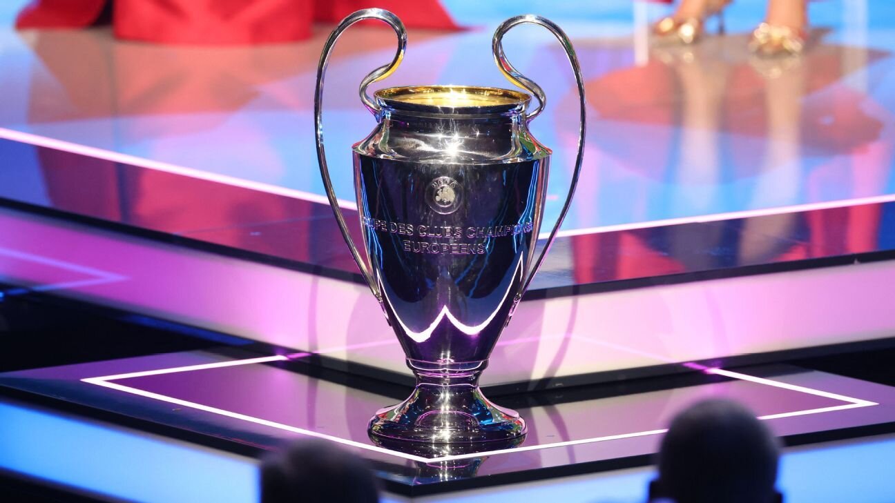 Champions League draw: Arsenal vs. Madrid, Barcelona vs. PSG highlight league phase - ESPN