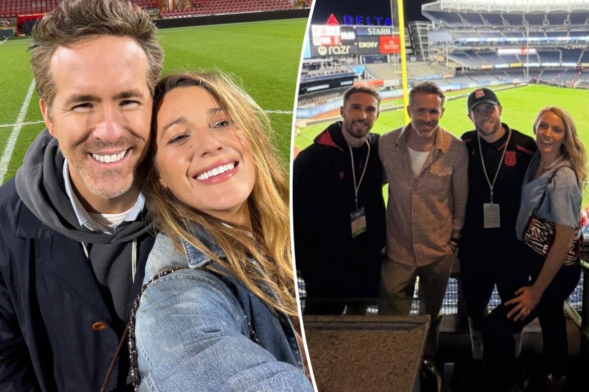 Blake Lively shares rare glimpse of family life with Ryan Reynolds, their 4 kids during NYC soccer match - Page Six