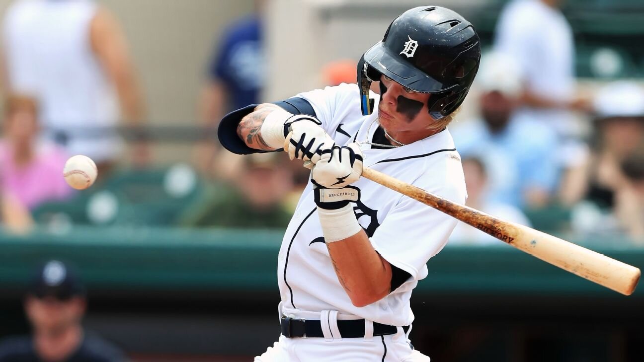 Tigers call up prized prospect Max Clark, scratch Casey Mize from start - ESPN
