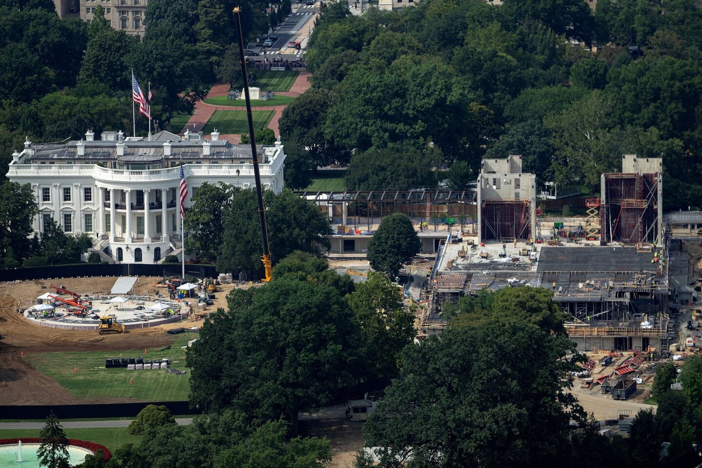 Trump says White House needs ‘military complex’ as courts block his ballroom - The Washington Post