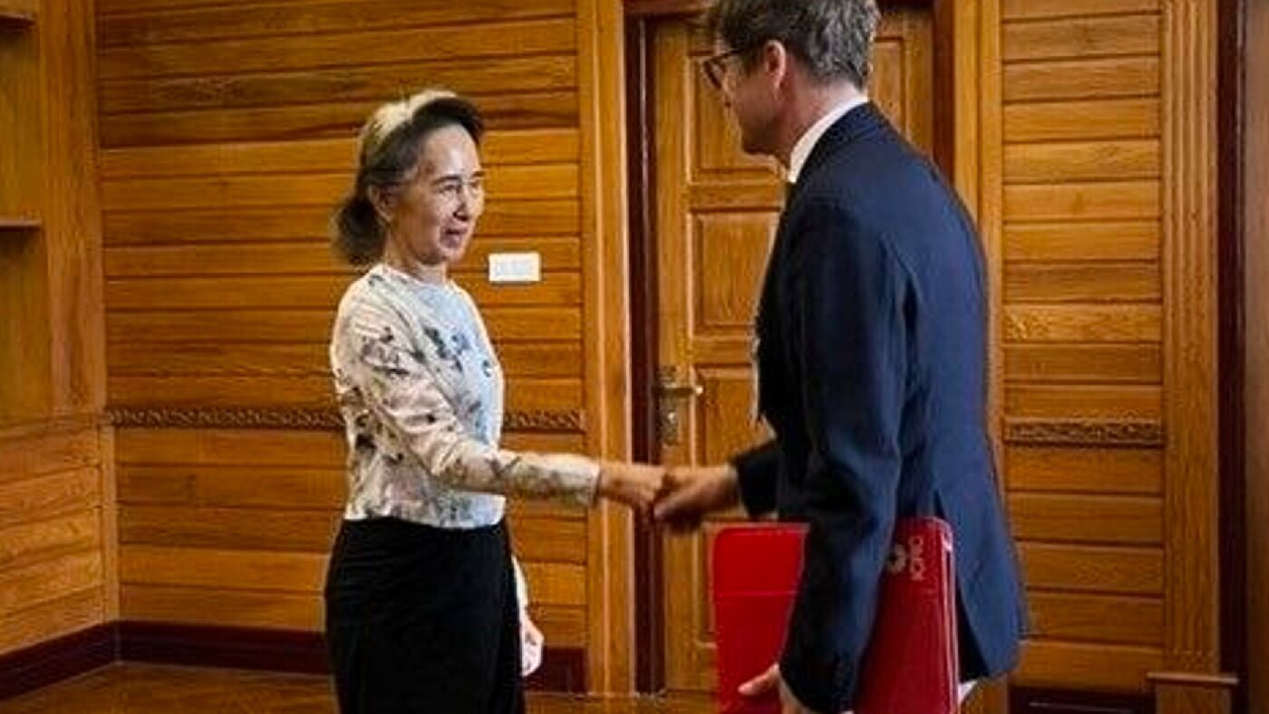 Rare photos of ex-Myanmar leader Aung San Suu Kyi give her family hope - NPR