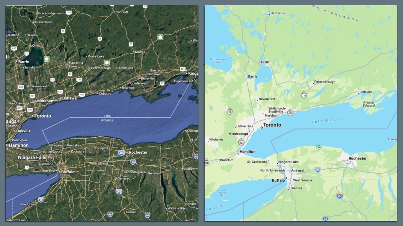 Google Maps adds 'Lake America' as Ford compares change to 'SNL' skit - Axios