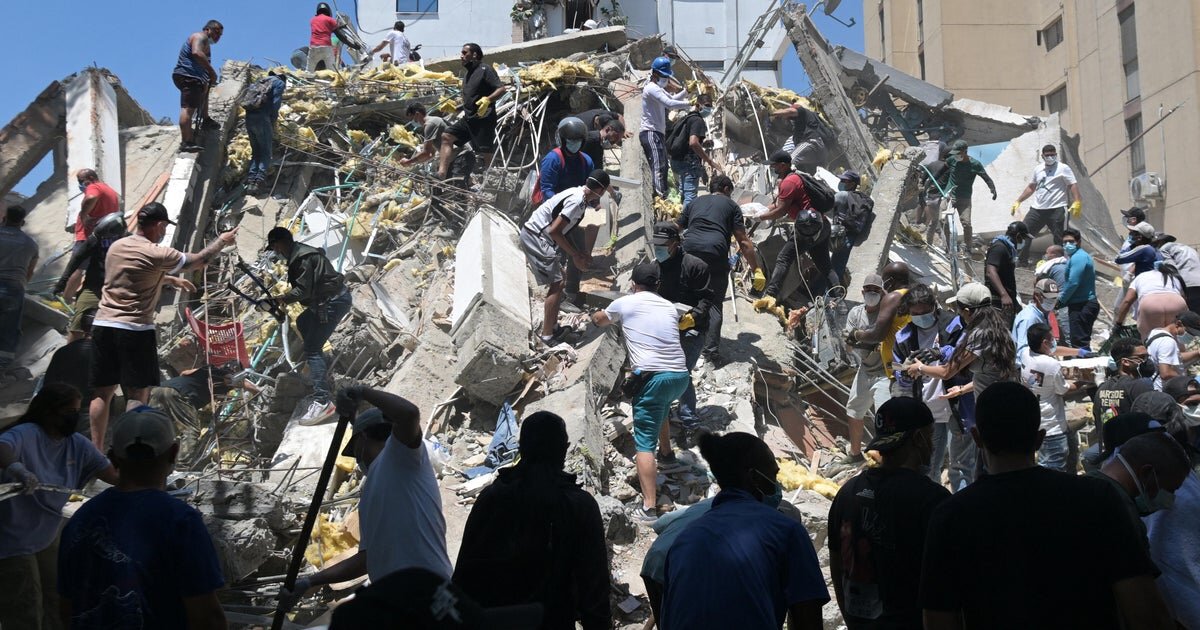 Colombia earthquake rescuers race to find survivors in rubble as death toll rises to at least 181 - CBS News