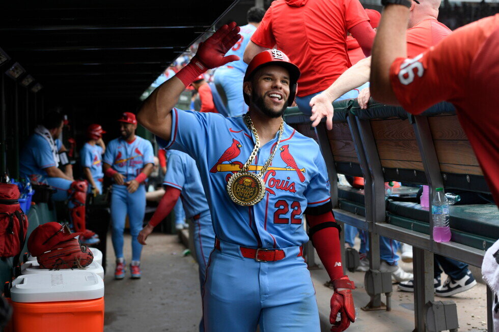Joshua Báez first player to homer in first 3 at-bats in the majors, leads Cardinals past Cubs 8-4 - AP News