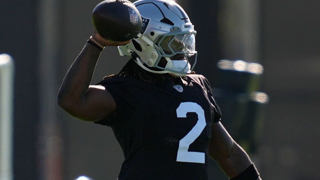 Sources: Raiders RB Jeanty believed to have sprained ankle - ESPN