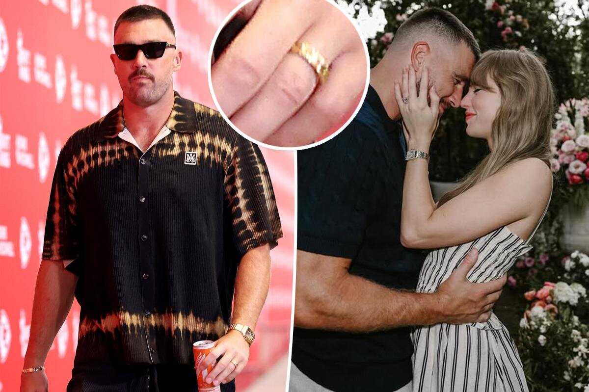 Travis Kelce proudly shows off wedding band ahead of first Chiefs game since wedding to Taylor Swift - Page Six