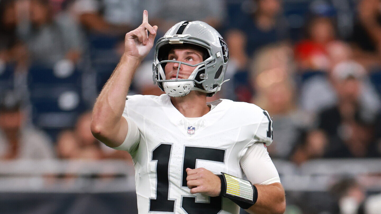 Fernando Mendoza throws pick-six, leads Raiders to three points - NBC Sports
