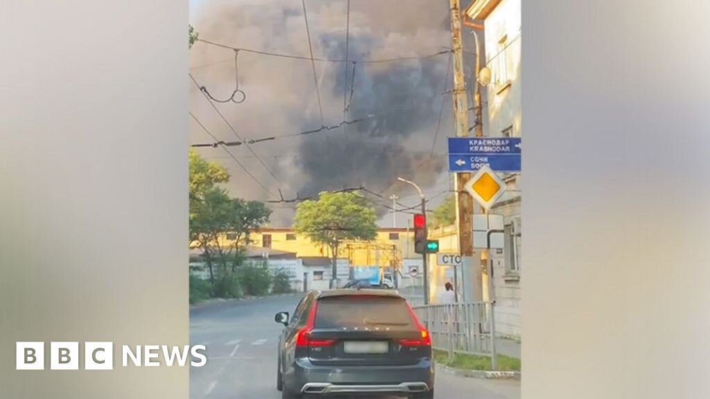 Major Russian grain export terminals hit in Ukraine Black Sea port attack - BBC