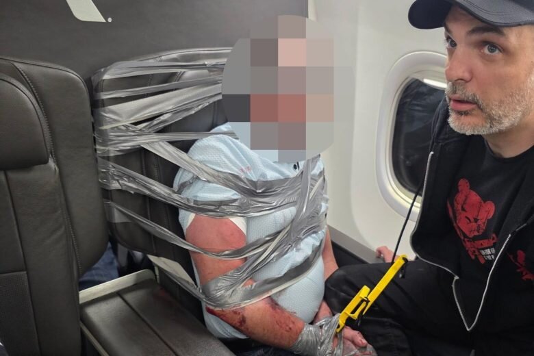 Disruptive passenger duct-taped to first-class seat as plane makes emergency landing at BWI Marshall Airport - WTOP News